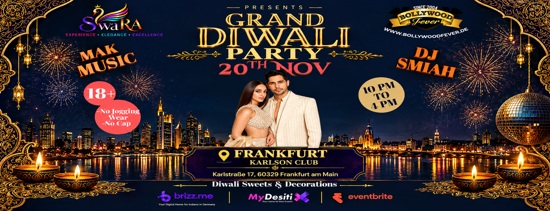 Grand Diwali Bollywood Night Frankfurt